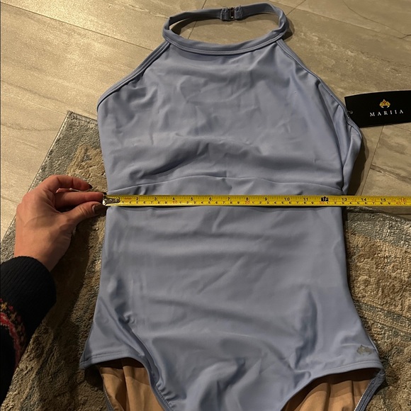 MARIA NWT periwinkle  halter leotard - Picture 8 of 8